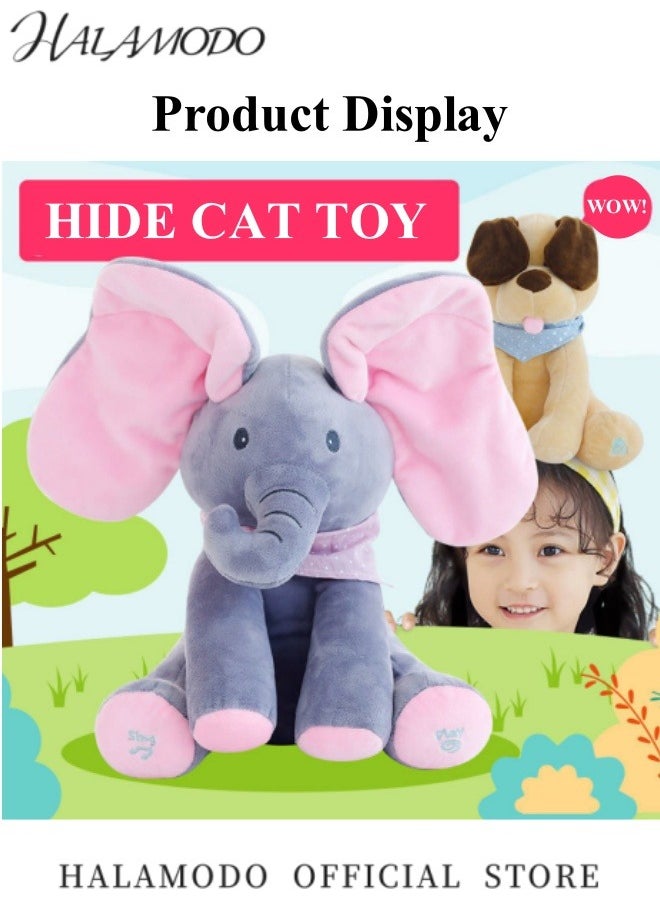 HALAMODO Singing Elephant Interactive Stuffed Plush Animal Talking Toy Adorable Elephant Baby Plush Toy Best Buddy for Kids Gift Age 3+  - Image 2