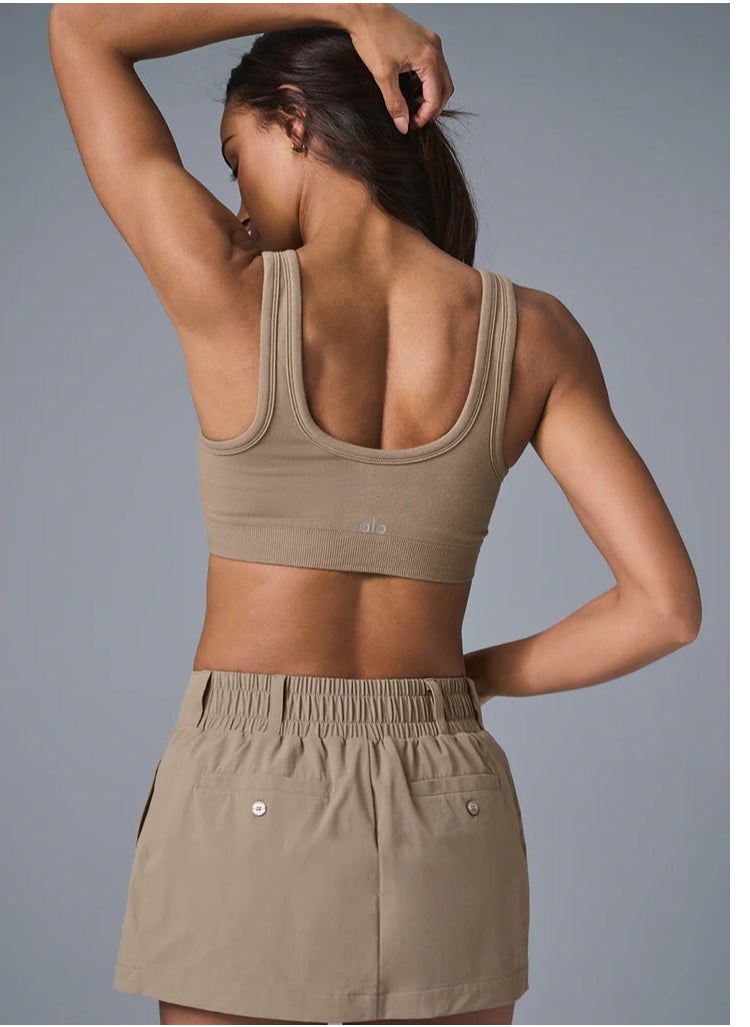 alo - alo low-waist short skirt, workwear skirt pants, hip-hugging skirt with pockets, quick-drying for sports - Image 1