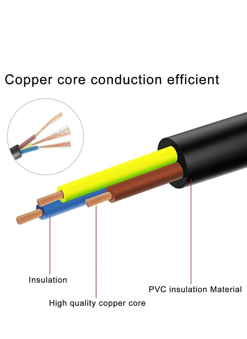 DKURVE DKURVE® C13 To C14 Extension Cord Power Cable Male To Female  For Computers 1.8M  - Image 3