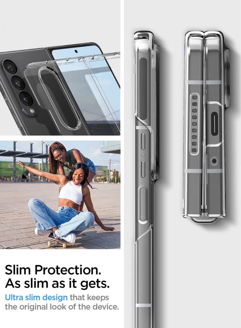 Spigen Air Skin Case Cover For Samsung Galaxy Z Fold 4 (2022) - Crystal Clear - Image 5