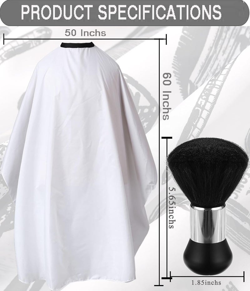 Borogo Professional Hair Cutting Cape with Neck Duster Brush, Salon Barber Cape, Hairdressing Accessories B - Image 2
