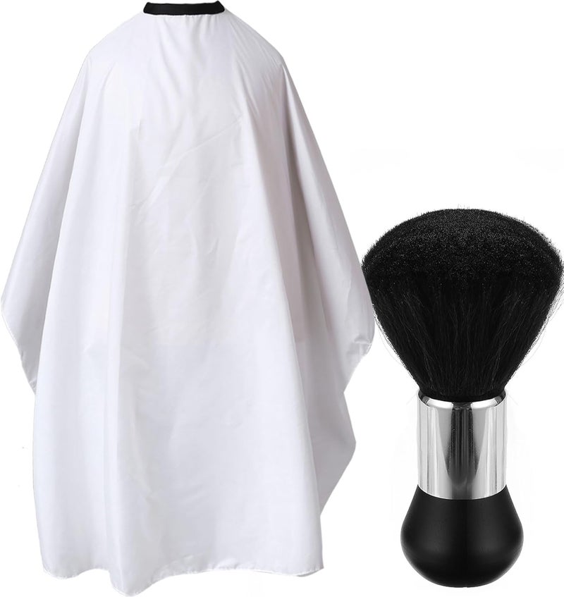 Borogo Professional Hair Cutting Cape with Neck Duster Brush, Salon Barber Cape, Hairdressing Accessories B - Image 1