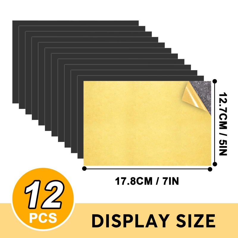 Towjug 5 X 7 Inch Magnatic Paper Set Of 12 Adhesive Magnetic Sheets For Picture And Photo Magnets - Image 2
