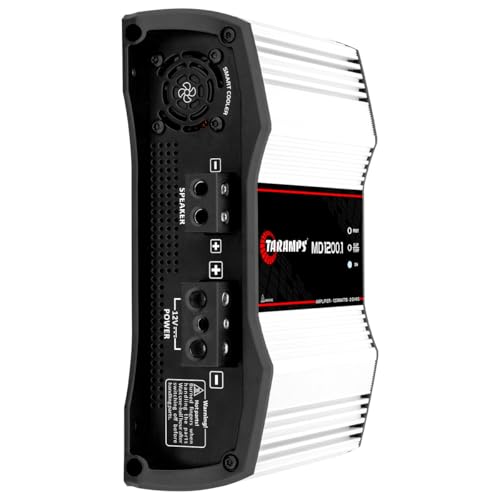 Taramp's Taramps MD 1200.1 Amplifier 2 Ohms 1200 Watts RMS 1 Channel Full Range Car Audio System, Monoblock, LED Monitor Indicator, Class D Great for Subwoofer - Image 2