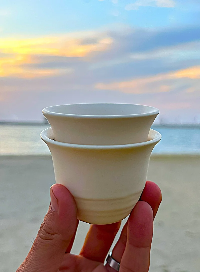 Tohfa Luxe TohfaLuxe Elite Artisan Qahwa Cups – Set of 4 in Premium Gift Box