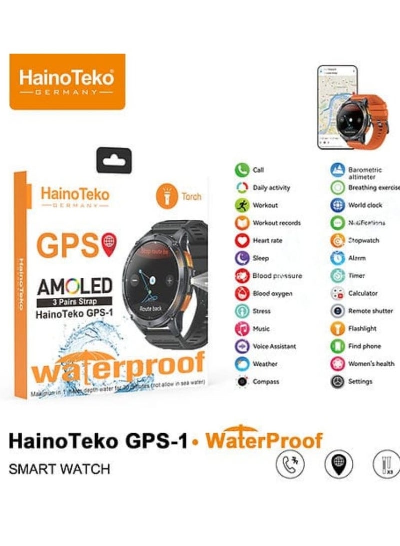 Haino Teko HainoTeko GPS-1: Premium Multi-Function Smartwatch with Call, GPS Navigation & Sports Tracking - Image 2