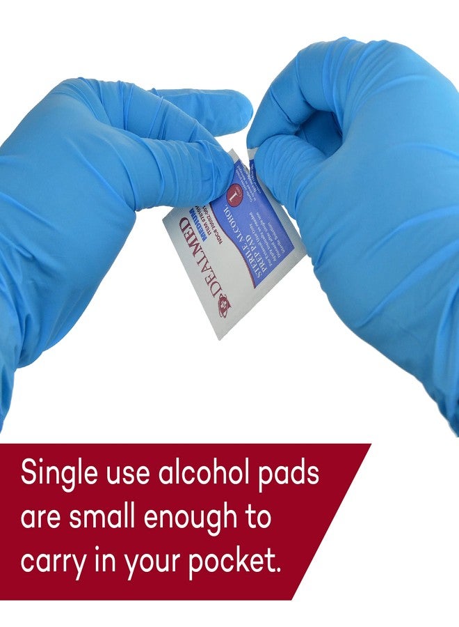 Dealmed Alcohol Prep Pads – 400 Count Medium Latex-Free Gamma Sterilized Antiseptic Wipes, Wound Care Products for First Aid Kits, Home, and Medical Facilities - Image 3