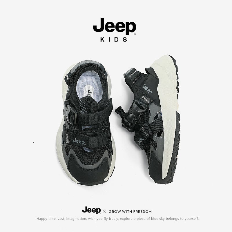 Jeep Boys' Hollow Mesh Shoes, Children'S Summer Closed-Toe Sandals, New Girls' Sports Beach Shoes For Older Children - Image 5