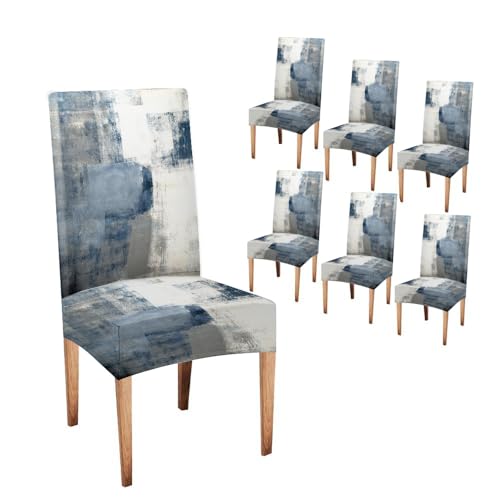 CAPSCEOLL Dining Chair Cover Set of 6 Removable Washable Parson Chair Covers for Dining Room Living Room Kitchen - Image 1