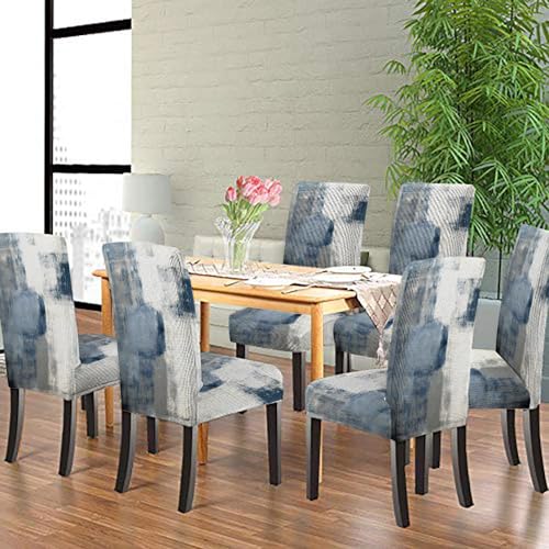 CAPSCEOLL Dining Chair Cover Set of 6 Removable Washable Parson Chair Covers for Dining Room Living Room Kitchen - Image 4