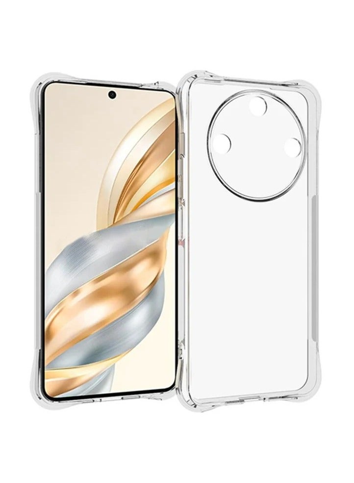 جراب متوافق مع Honor X9C Smart/ Honor X60، غطاء سيليكون شفاف TPU Gorilla مضاد للصدمات وواقي للكاميرا وزوايا مقاومة للصدمات - شفاف - Image 1