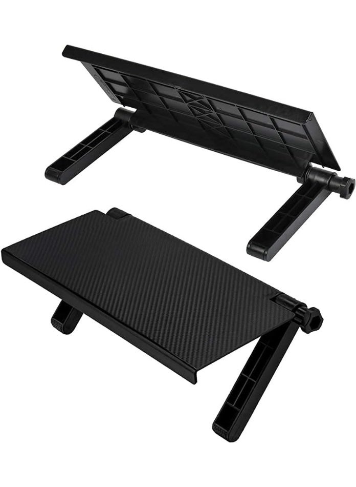 Adjustable TV screen stand with foldable top storage shelf design, TV organizer stand with bracket - Image 1