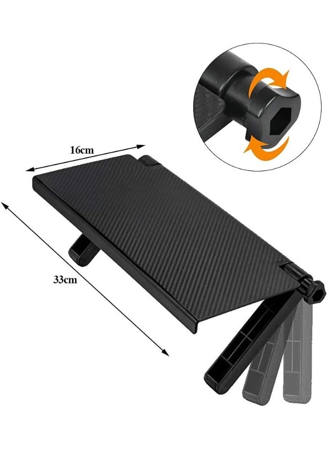 Adjustable TV screen stand with foldable top storage shelf design, TV organizer stand with bracket - Image 4