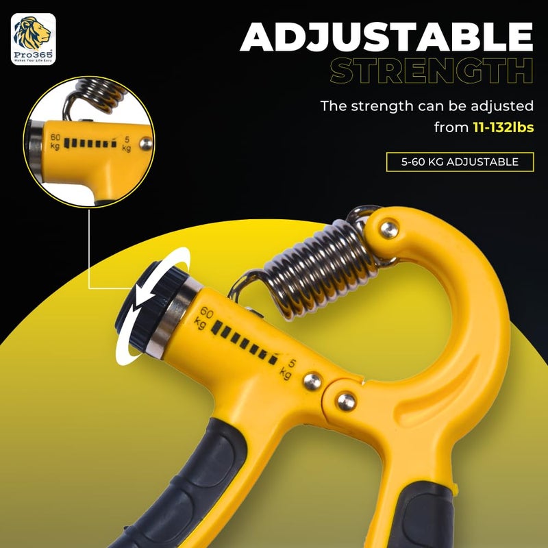 PRO365 Double Toning Tube 25 Kg| Counter Hand Gripper| Full Body Workout Equipment| Resistance Tube| Comfort Handles Latex Hand Grip| Combo Fitness Kit - Image 3