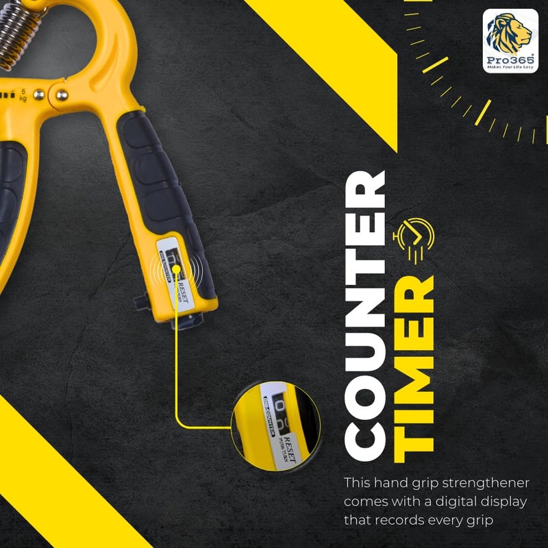 PRO365 Double Toning Tube 25 Kg| Counter Hand Gripper| Full Body Workout Equipment| Resistance Tube| Comfort Handles Latex Hand Grip| Combo Fitness Kit - Image 5