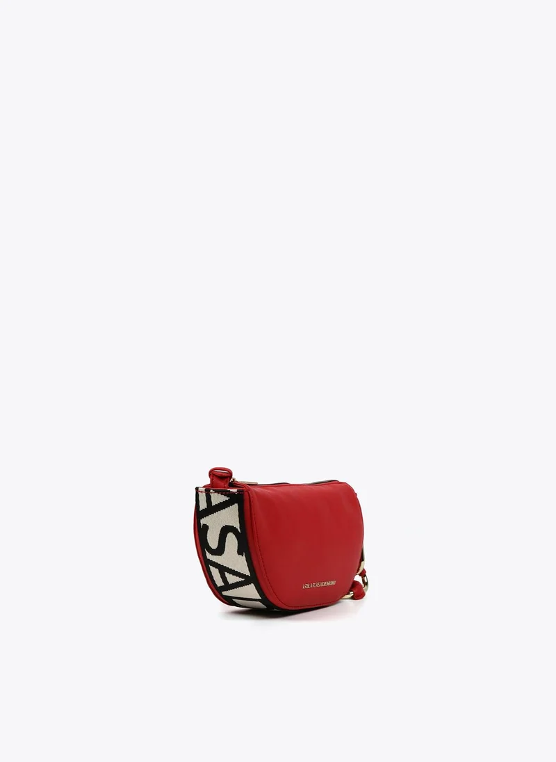 Lola Casademunt Crossbody bag with eyelets and logo strap