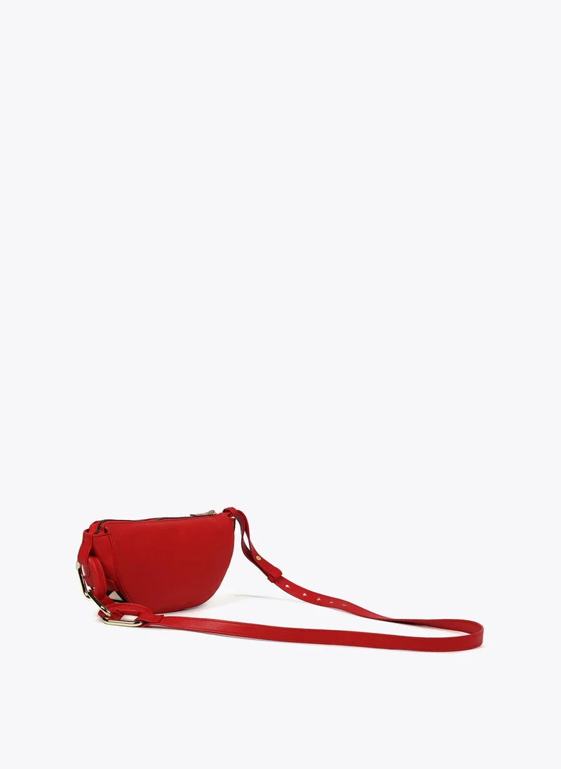 Lola Casademunt Crossbody bag with eyelets and logo strap