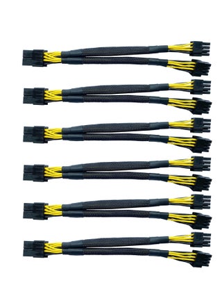 GPU VGA PCI-e 8 Pin Female to Dual 8(6+2) Pin Male PCI Express Adapter Braided Sleeved Splitter Power Cable 8.7 inch/22cm - pzsku/Z88788AF300191F06C707Z/45/_/1722435942/4a4c18f2-07a4-449a-b369-384e73be02dc