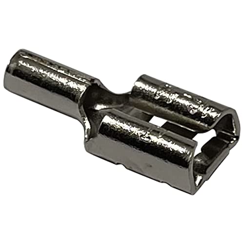Sherco-Auto 100 Pcs High Temperature Non-Insulated Female Spade Connectors - 16-14 Gauge Quick Disconnect .250 Tab - Wire Splice Connectors for Strong Crimps in Electrical Wire Terminals - Made in USA - Image 3
