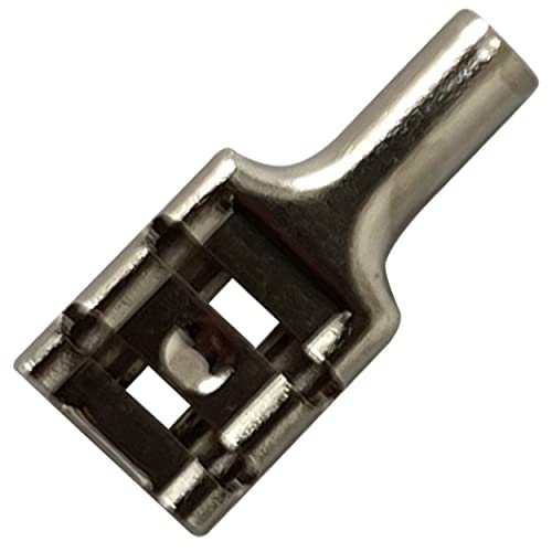 Sherco-Auto 100 Pcs High Temperature Non-Insulated Female Spade Connectors - 16-14 Gauge Quick Disconnect .250 Tab - Wire Splice Connectors for Strong Crimps in Electrical Wire Terminals - Made in USA - Image 4
