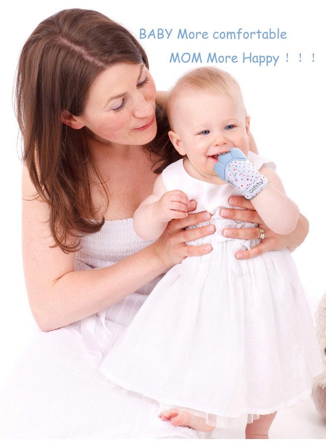 Giftty Baby Teething Mitten Chew Mitt Baby Teether Glove Teething Toy Self Soothing Teether, Teething Pain Relief Soothing Toy, Prevent Scratches Glove, For 0-6 Months Baby  - Image 5
