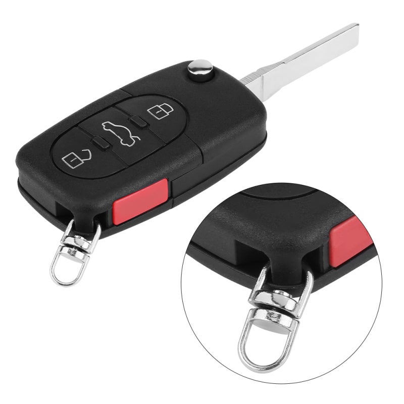 Audi Remote Key: 4 Button Uncut Blade Key Fob - 315MHz ID48 Chip High Quality Design for Audi A4 A6 A8 S4 S6 S8 TT - Image 2