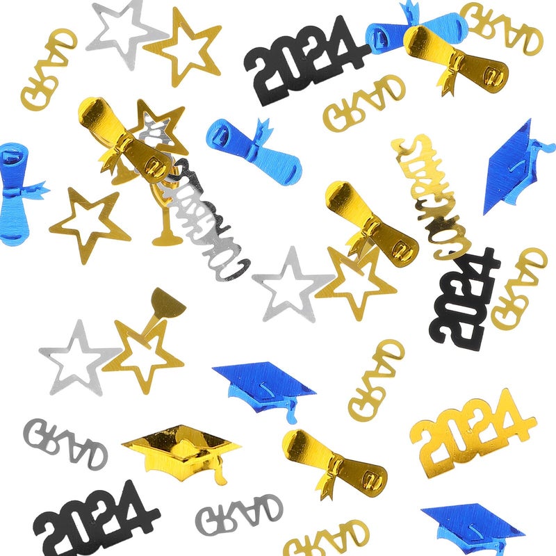 2024 تخرج كونفيتي أزرق 30 جرام 2 كيس ديكور طاولة لوازم حفلة - Image 4
