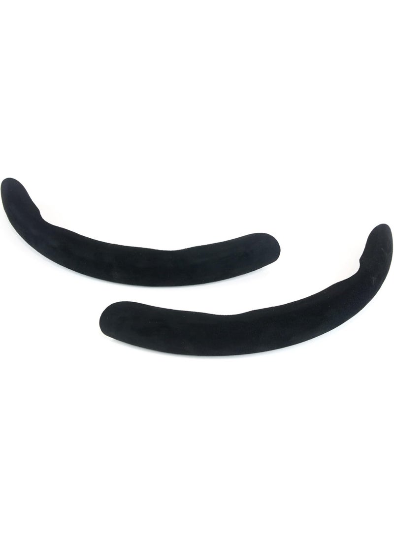 Carbon Fiber Anti-Skid Steering Wheel Cover Protector, 2 Pcs Segmented Steering Wheel, Durable, Easy to Install - Black - Image 2