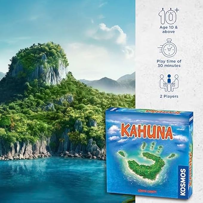Thames & Kosmos Kahuna Board Game  2 Player Game  Area Control Strategy  30 Min - Image 5