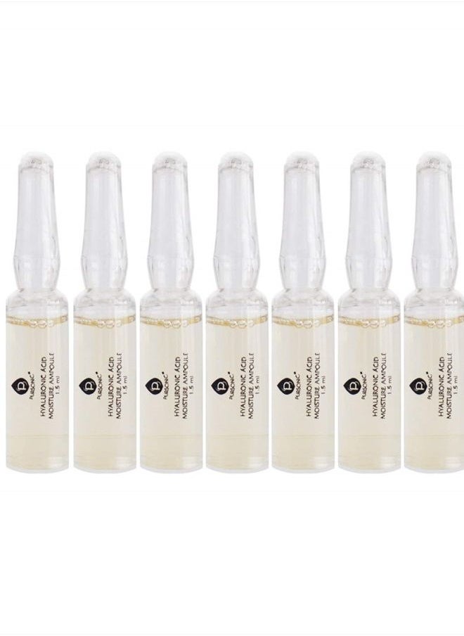 Pursonic - 100% Hyaluronic Acid And Natural Moisturizing Serum Ampoule Set,Anti Aging Anti Wrinkle, 7 Day Treatment For All Skin Types - Image 1