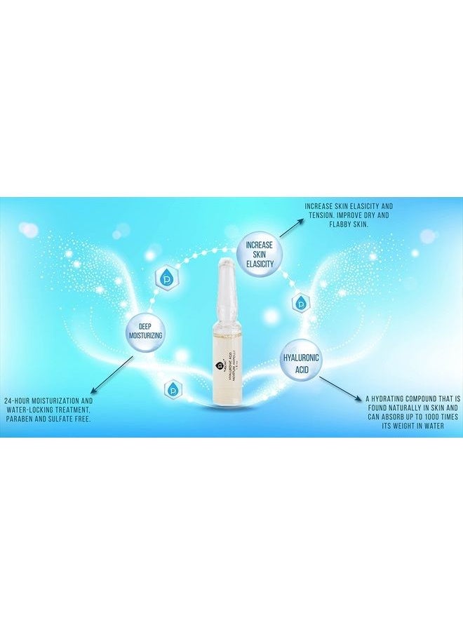 Pursonic - 100% Hyaluronic Acid And Natural Moisturizing Serum Ampoule Set,Anti Aging Anti Wrinkle, 7 Day Treatment For All Skin Types - Image 1
