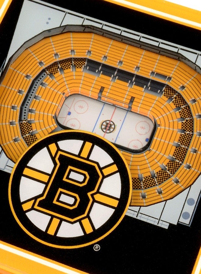 YouTheFan NHL Boston Bruins 3D StadiumViews Coasters , 4" x 4" - Image 4