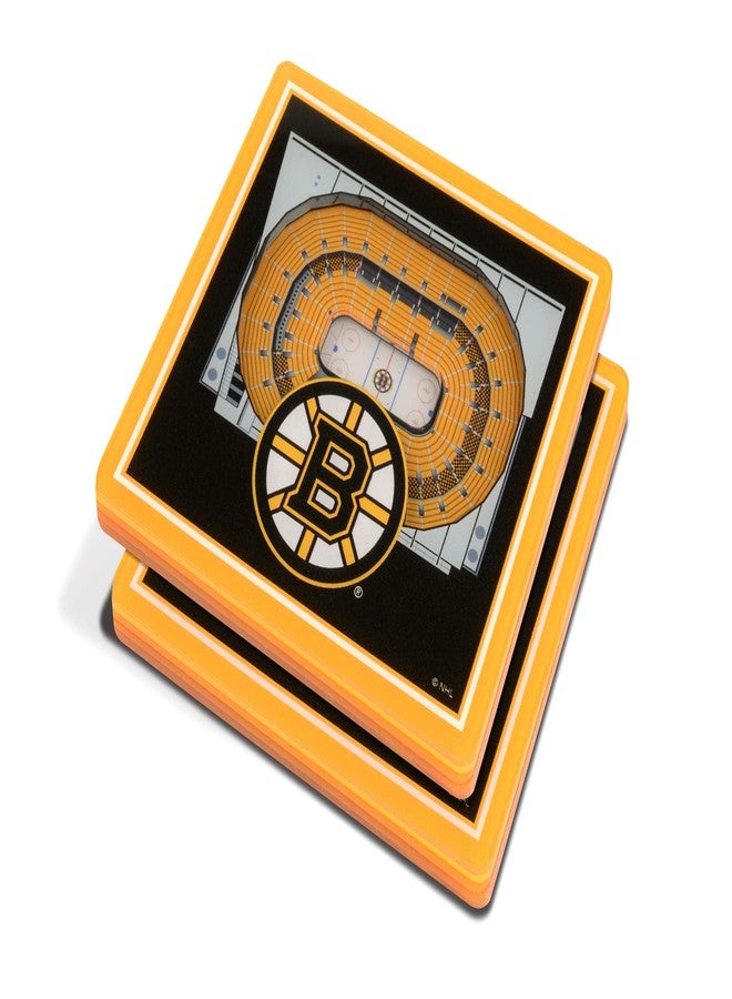 YouTheFan NHL Boston Bruins 3D StadiumViews Coasters , 4" x 4" - Image 1