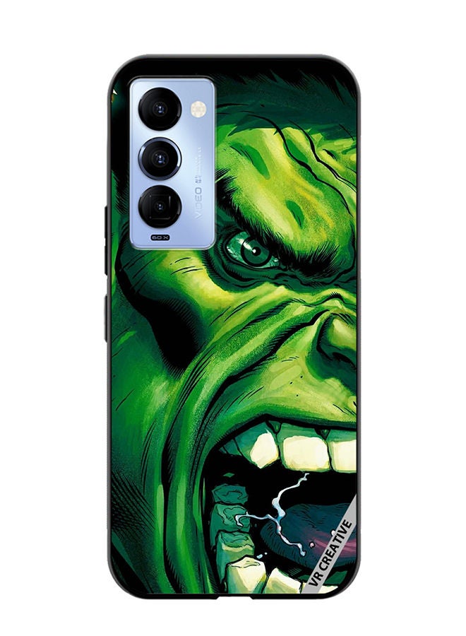 VR CREATIVE Protective Case Cover For Tecno Camon 18/18 P Hulk Face Design Multicolour - Image 1
