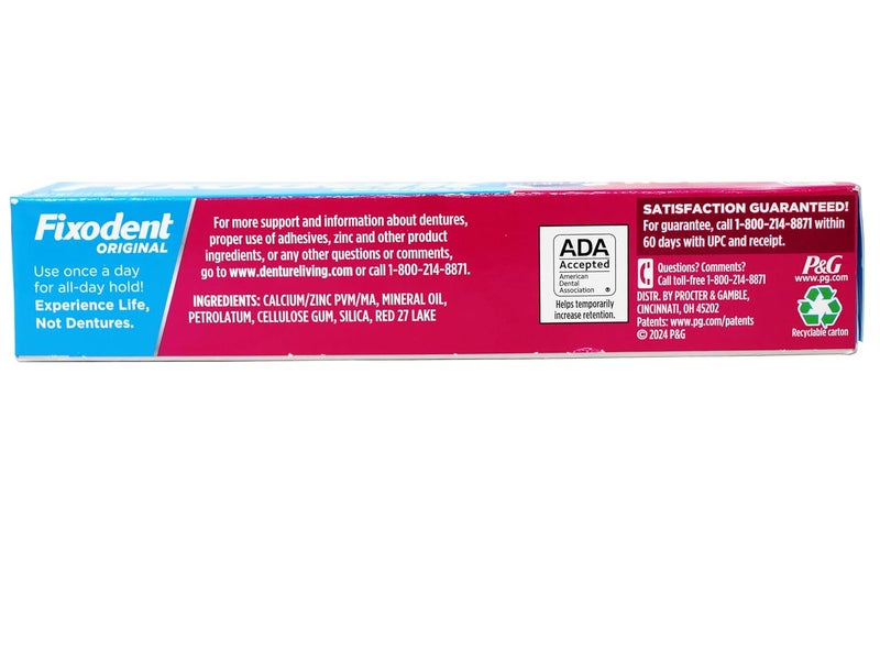 Fixodent Original Denture Adhesive Cream-2.4 oz, 4 pk - Image 3