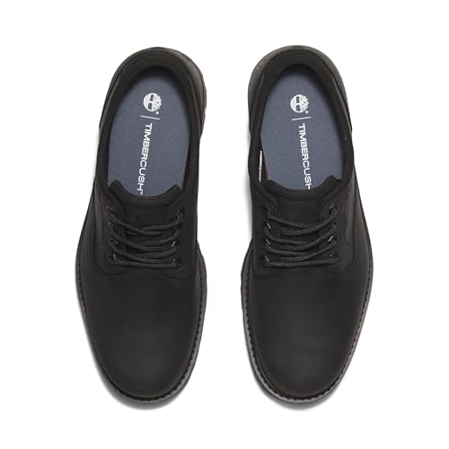 Timberland حذاء تيمبرلاند للرجال من طراز بريتون رود منخفض مع أربطة، أسود كامل الحبة، 9.5 متوسط - Image 3