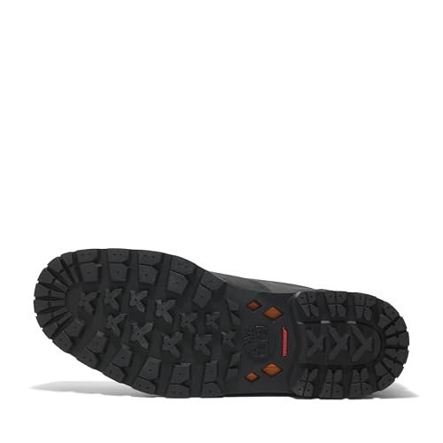 Timberland حذاء تيمبرلاند للرجال من طراز بريتون رود منخفض مع أربطة، أسود كامل الحبة، 9.5 متوسط - Image 4
