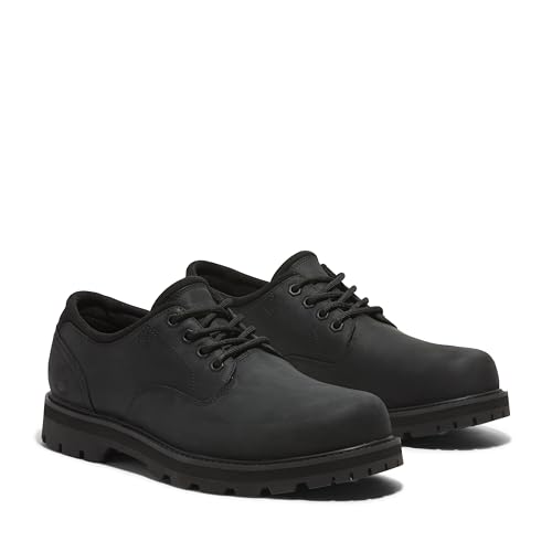 Timberland حذاء تيمبرلاند للرجال من طراز بريتون رود منخفض مع أربطة، أسود كامل الحبة، 9.5 متوسط - Image 5