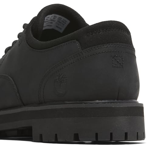 Timberland حذاء تيمبرلاند للرجال من طراز بريتون رود منخفض مع أربطة، أسود كامل الحبة، 9.5 متوسط - Image 2