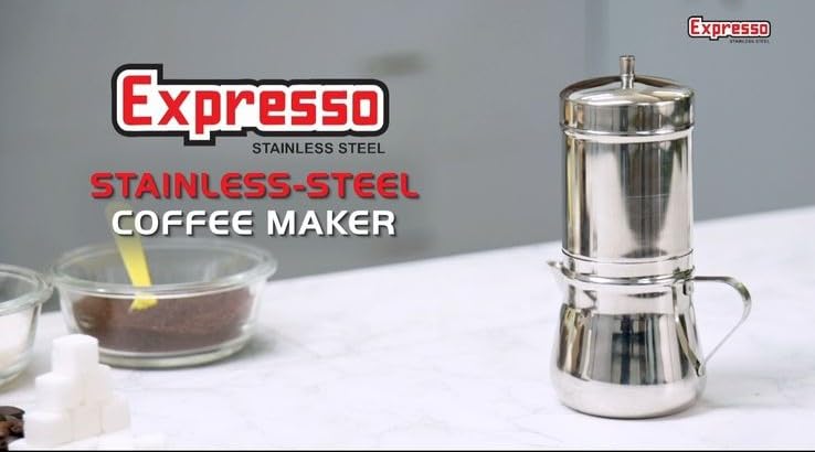 Expresso Stainless Steel South Indian Filter Coffee Maker, Tea Pot/Coffee Kettle (200 Ml) - Image 4