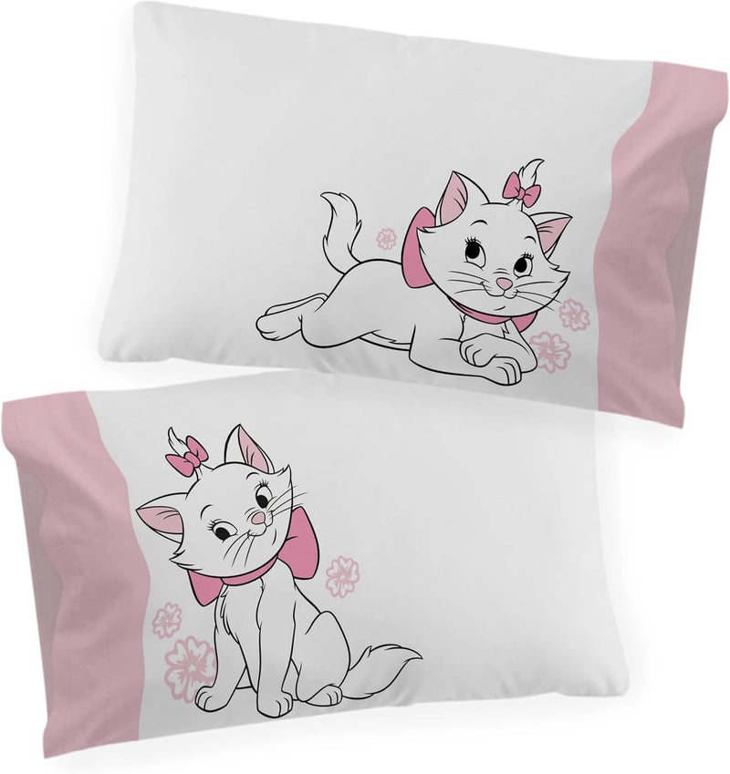 Jay Franco Disney Aristocats Marie 100% Cotton Single Duvet Cover Set - White Kitty Bedding Includes 50 x 70 cm Pillowcase - Image 4