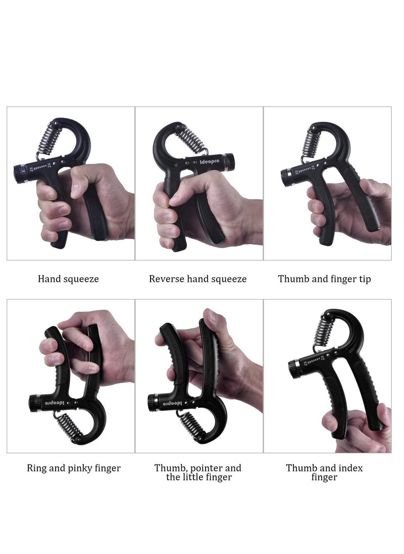 SYOSI - Hand Grip Strengthener Adjustable Resistance (5-50KG) Exercise Gripper Finger Forearm for Fitness, strength training gymnastics - Image 1