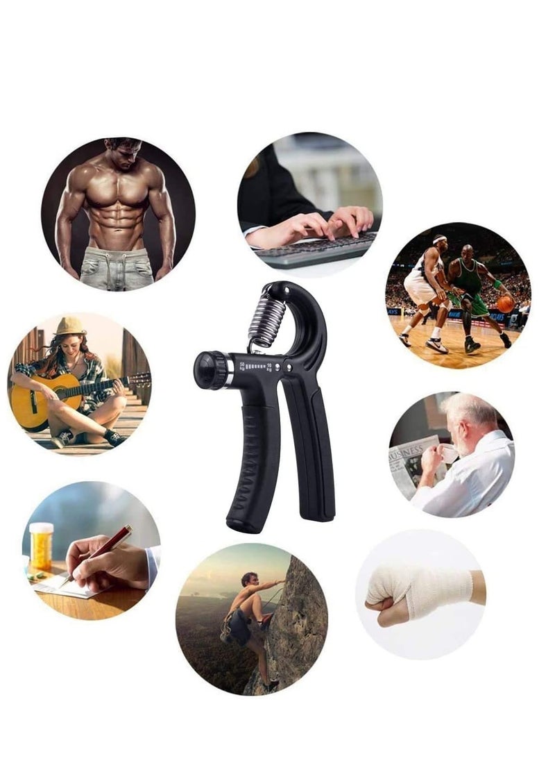 SYOSI - Hand Grip Strengthener Adjustable Resistance (5-50KG) Exercise Gripper Finger Forearm for Fitness, strength training gymnastics - Image 1