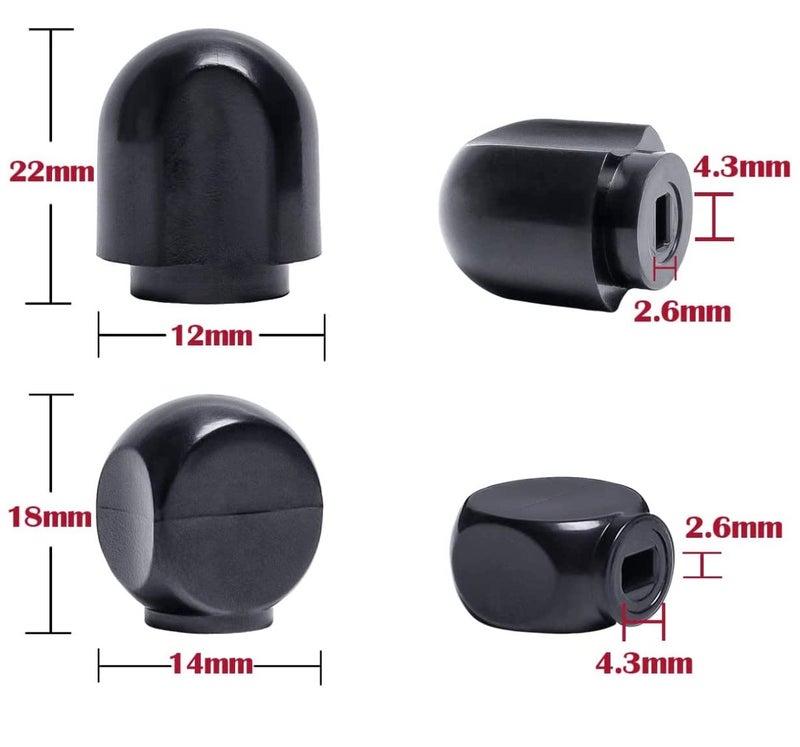 TJPoto Mixer Speed Control Knob Replacement Part Plastic Lock Lever Black Knobs Kit for KitchenAid Stand Mixers - Image 3