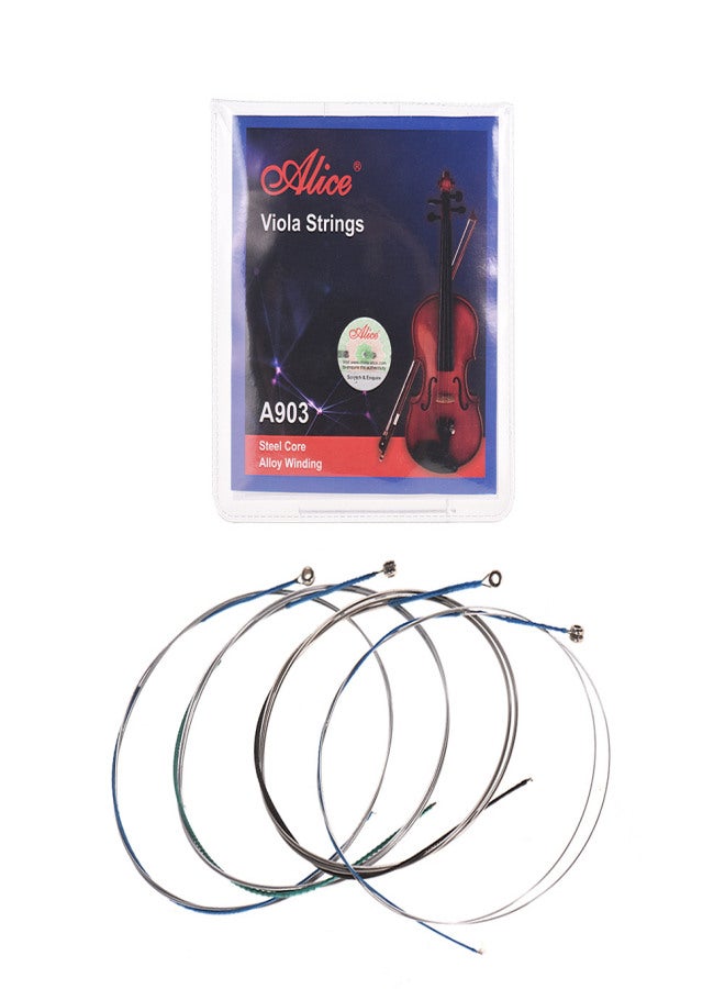 Alice A903 Universal Full Set (A-D-G-C) Viola Strings Steel Core Alloy Winding, 4pcs/set - Image 2
