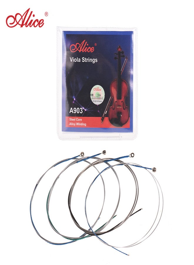 Alice A903 Universal Full Set (A-D-G-C) Viola Strings Steel Core Alloy Winding, 4pcs/set - Image 3