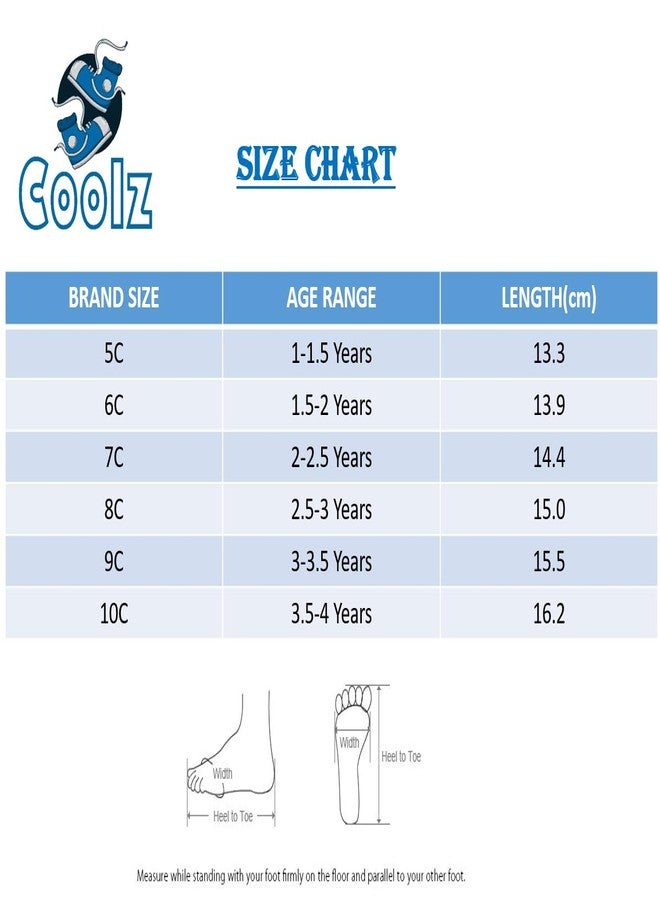 Coolz حذاء المشي الأول للأطفال من كولز بيبي للجنسين، موديل بوجو-2، مناسب للأولاد والبنات من عمر سنة إلى 3 سنوات (2.5-3 سنوات، أسود، 2.5 سنة) - Image 3