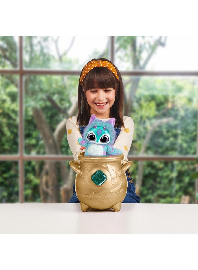 Magic Mixies - Magical Real Misting Gold Cauldron with 8 Inch Non-Electronic Plush Toy. Follow The Spell Book Add The Magic Ingredients. Who Will You Magically Create? - Image 3