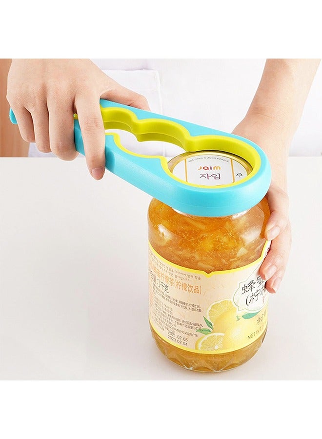 Jar Opener, Silicone Handle Can Opener for Bottle Beer Cap Lid Cover, Easy Twist Tool for Children, Elderly - Image 3