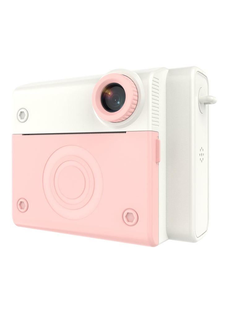 Generic P4 2.8-Inch Kids Instant Print Camera Built-In Games MP3 Player HD Dual Lens Video Recorder - Pink - Image 1